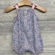 Tank Romper Flowers Bow Straps
