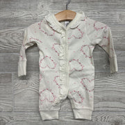 LS Snap Coverall Flower Hearts