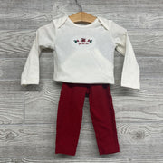 LS Bodysuit & Pants Ruffle Butt Fa La La 12m