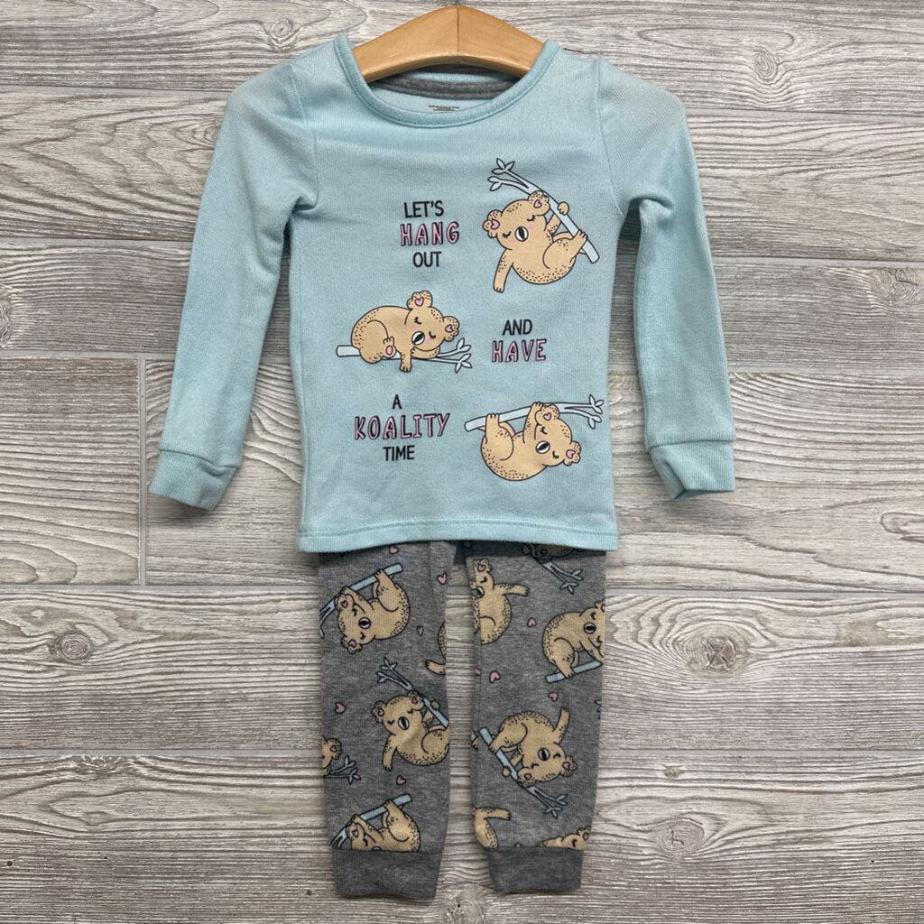 2 Pc LS PJs Let's Hang Out Koalas 2t