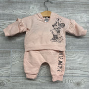 Pullover W/ Hood & Pants Minnie Mouse nb