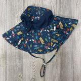 Sun Hat W/ Mesh School Bus, Rocket, Boats