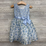 Tank Layered Dress Stripes Flowers 2t