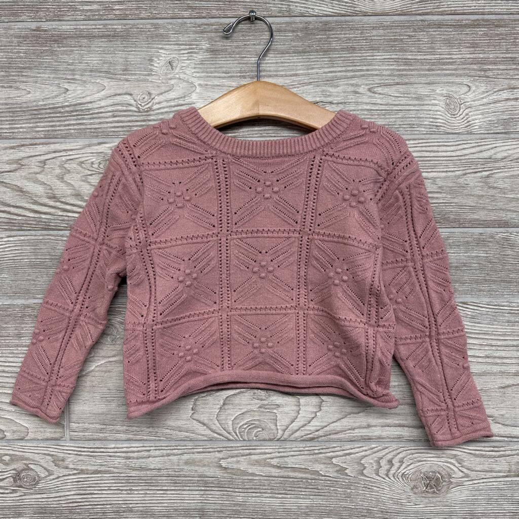 Textured Sweater Raw Trim 3t