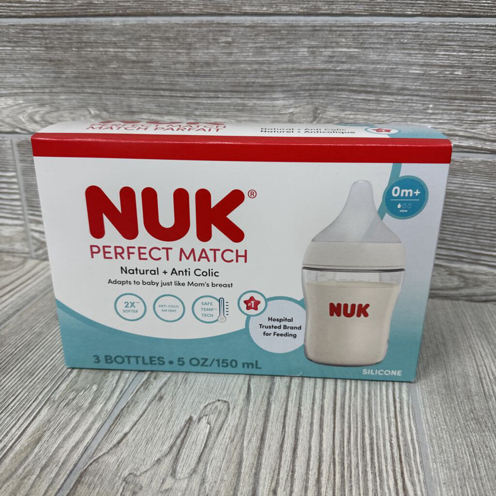 NEW 3 Pk Natural + Anti Colic Bottles