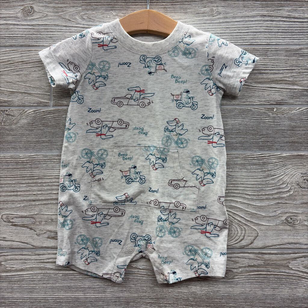 Shorty Romper Animals In Transportation