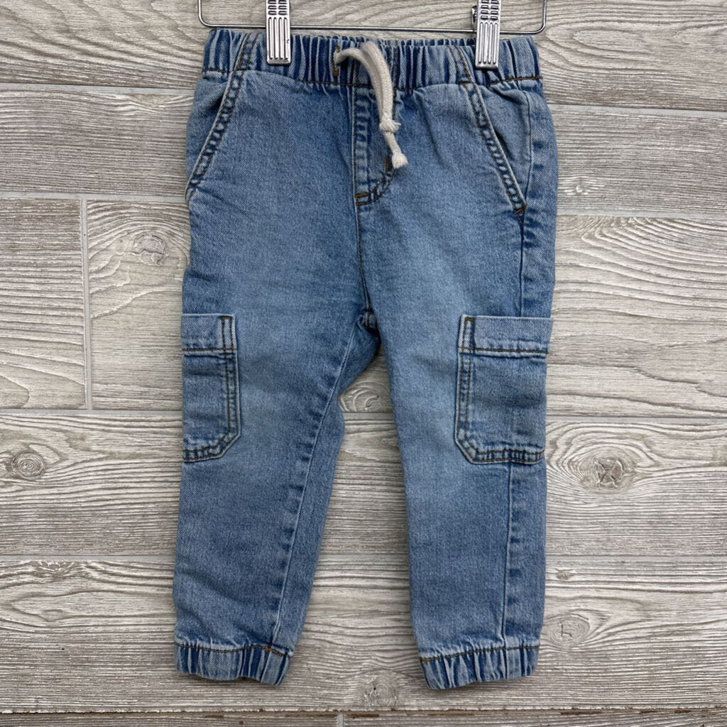 Drawstring Jogger Cargo Jeans