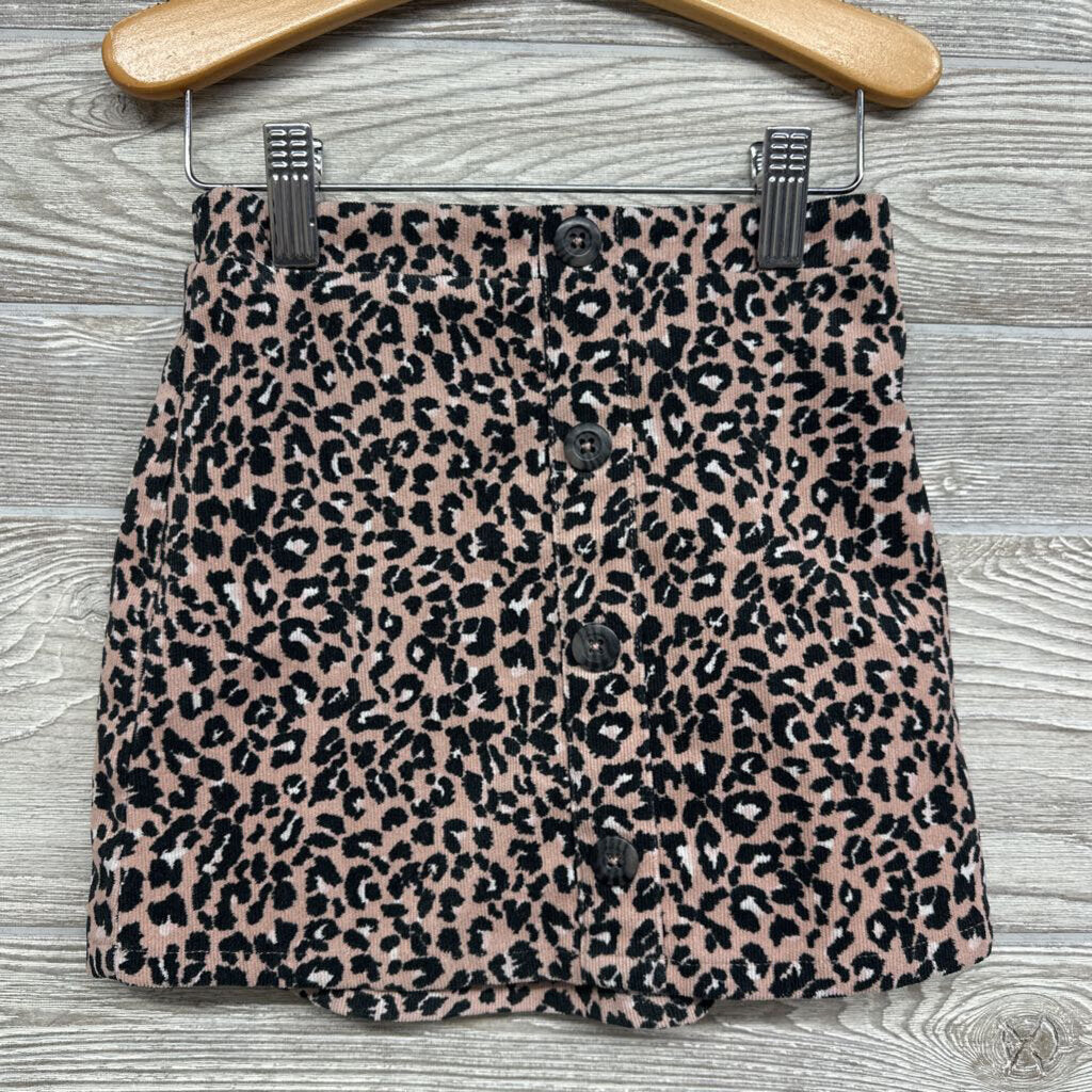 Corduroy Animal Print Skirt 4-5