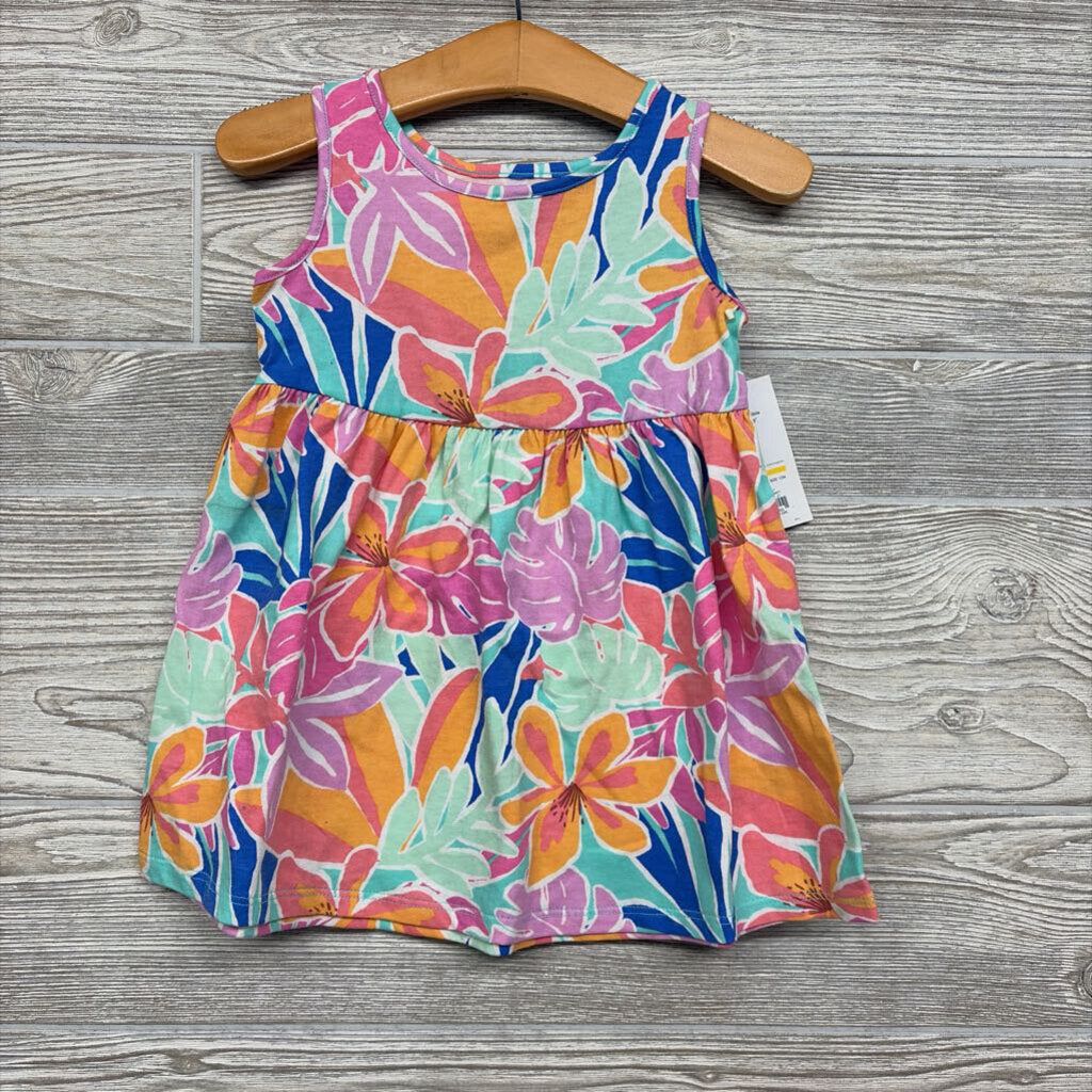 NEW Tank Dress Flowers 12m