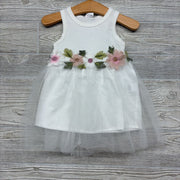 NEW Tank Tulle Dress Flowers 9-12m