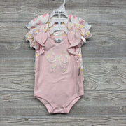 NEW 3 Pk Bodysuits Bows Flowers 6m
