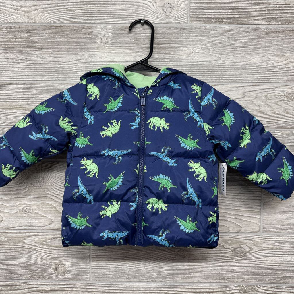 NEW Puffer Coat Dinosaurs 12M