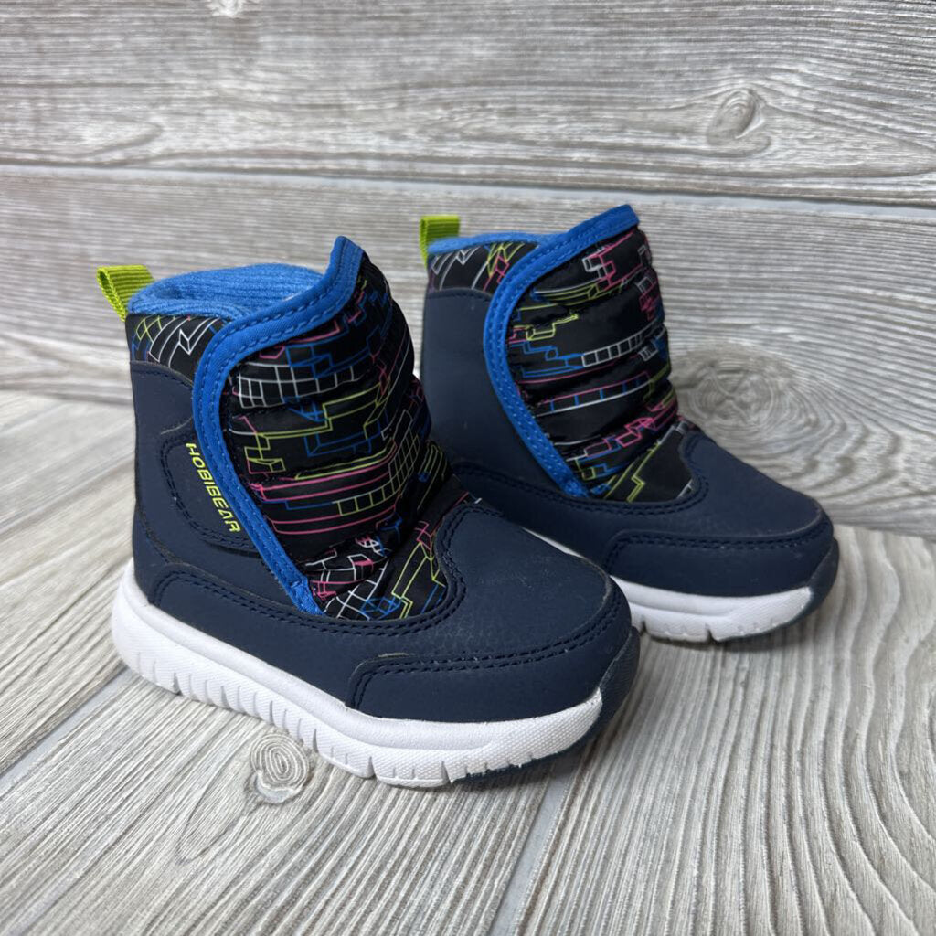 Velcro Snow Boots Printed Lines