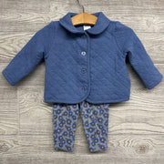 Quilted Jacket & Flower Leggings 6M