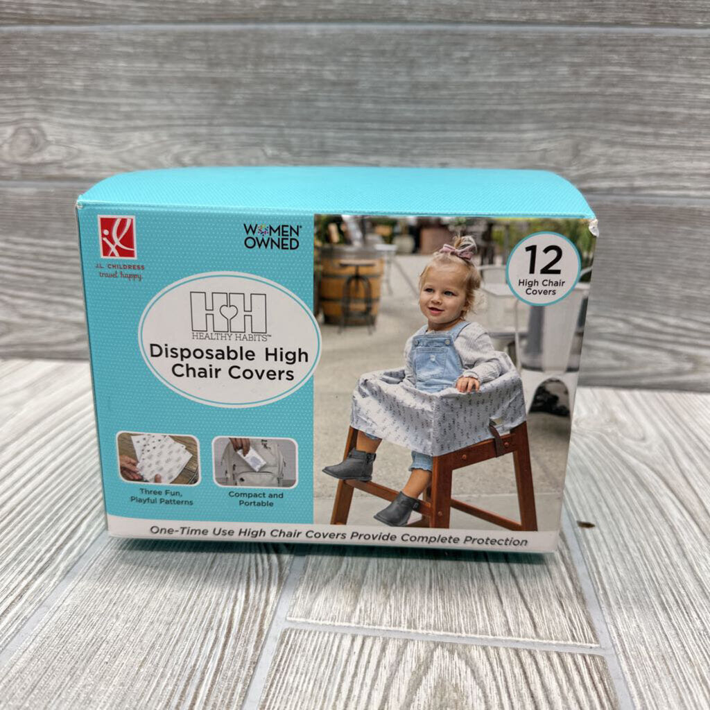 NEW 12 Pk Disposable High Chair Covers