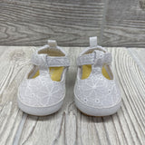 Textured Flowers Mary Jane Soft Sole Shoes 1c