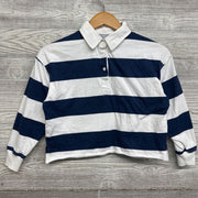 Crop Polo Shirt Stripes 8