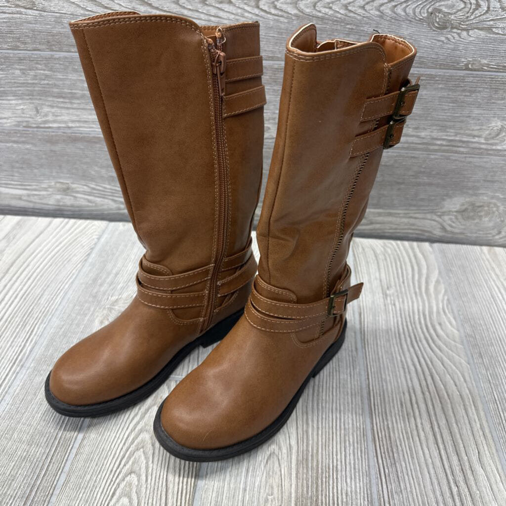 Tall Fashion Boots Side Buckle 13c