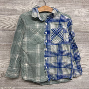 Flannel Button Up Shirt Plaid 4t