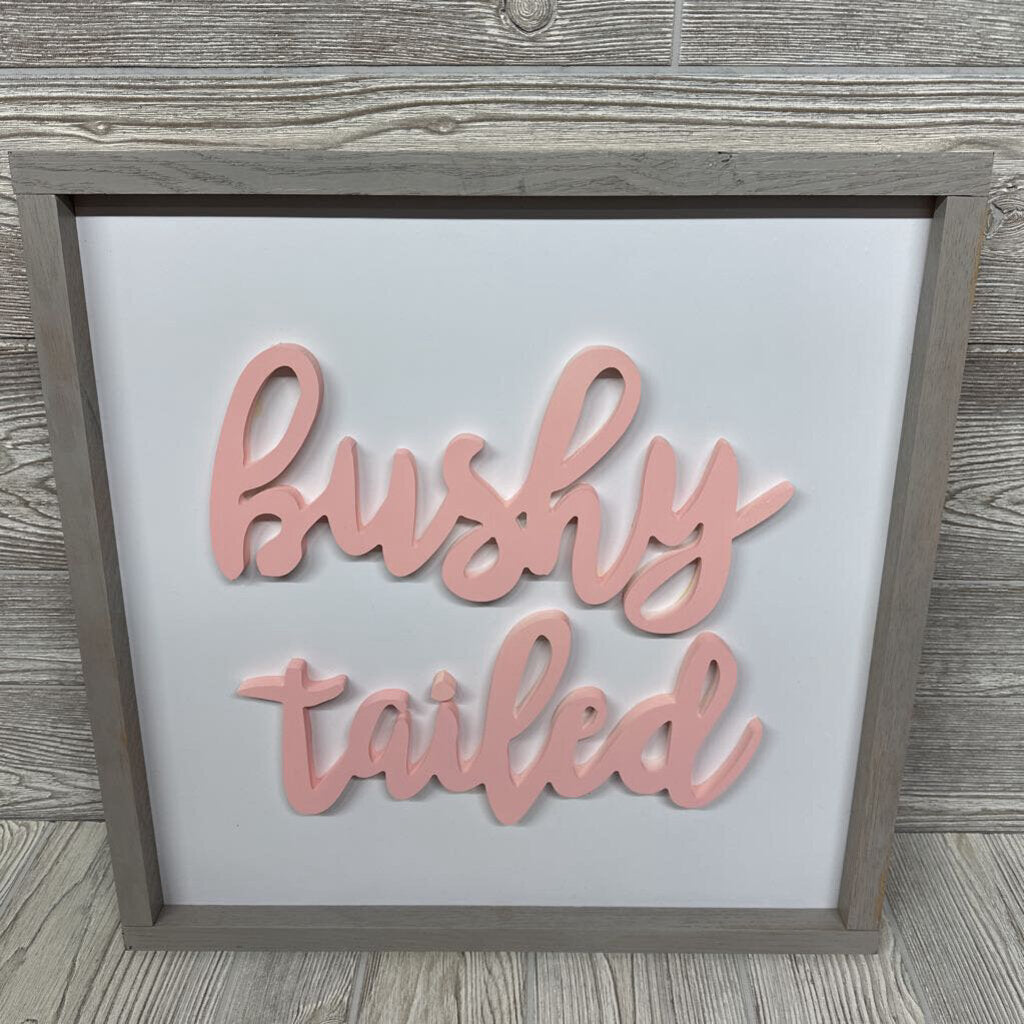 2 Pk Wooden Pictures Bright Eyed & Bushy Tailed