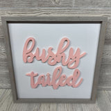 2 Pk Wooden Pictures Bright Eyed & Bushy Tailed