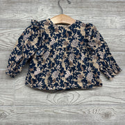 LS Button Up Back Tunic Flowers 12m