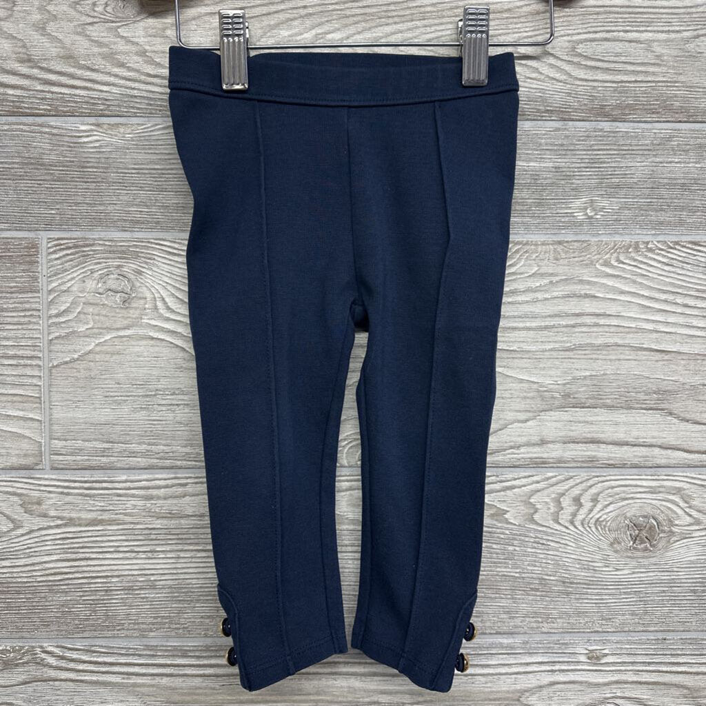 Button Cuff Ponte Pants 12-18m