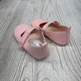 Patent Mary Jane Flats Scallop Trim 6c