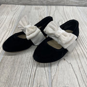 Velour Mary Jane Flats Bow 7c *