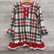 Gown W/ Bloomers Plaid Ruffles 4t *
