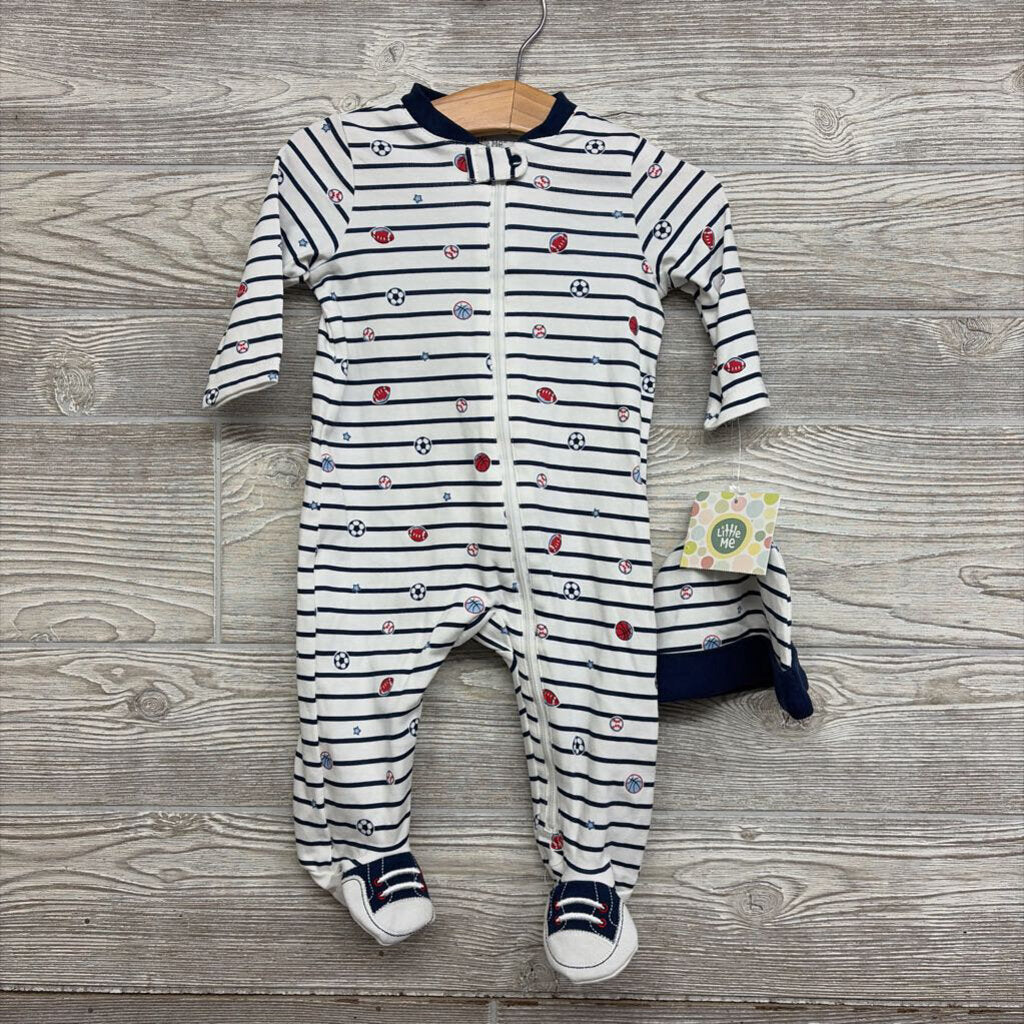 NEW Snap Sleeper & Hats Stripes Sports 6m