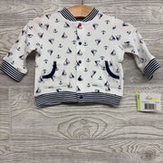 NEW Snap Jacket Sailboats Stripes 3m