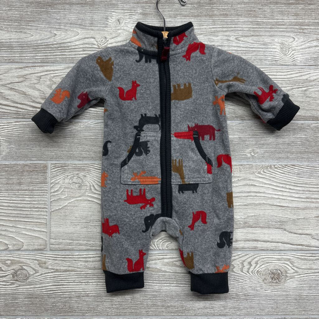 LS Fleece Coverall Fox Bears 3m