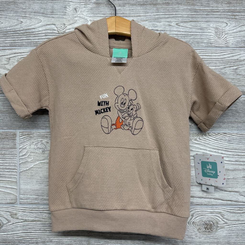 NEW Shirt & Shorts Textured Mickey Mouse 24M