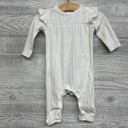 LS Pointelle Coverall Flutters 6m