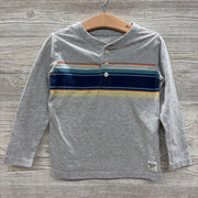 LS Henley Shirt Stripes 4t