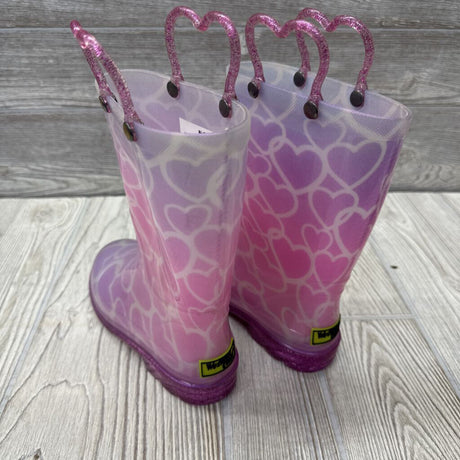 Light Up Rainboots Hearts