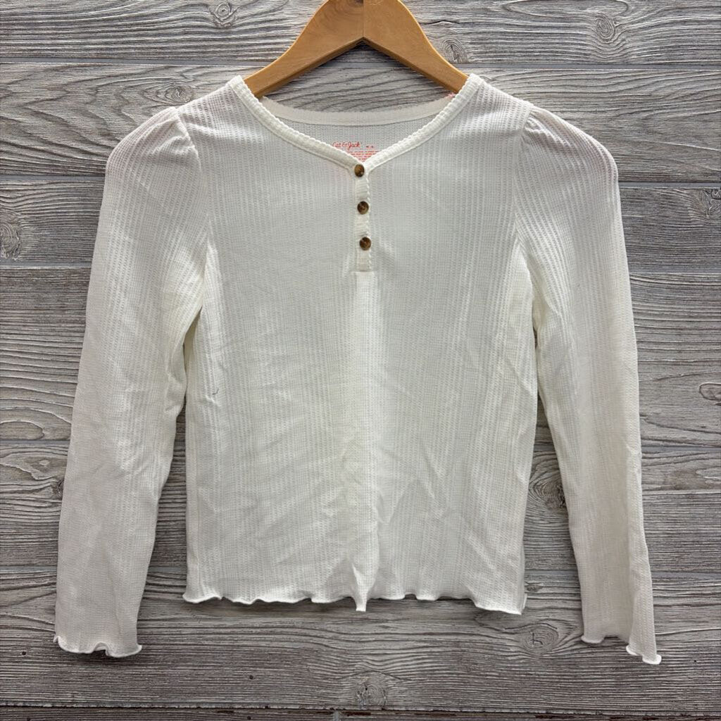 NEW Henley Textured Shirt Lettuce Trim 8