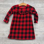 NEW Gingham Fleece Pj Gown 12M