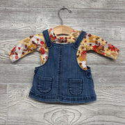 LS Shirt & Denim Jumper nb