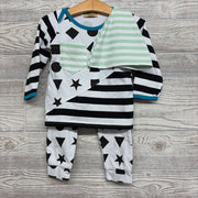 NEW LS Shirt & Pants W/ Hat Stripes Shapes 18m
