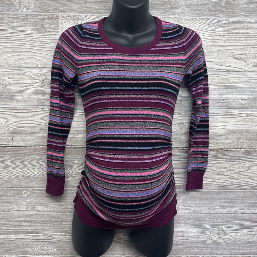 Ruched Sweater Stripes XS