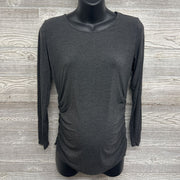 LS Rouched Shirt Solid Medium