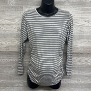 LS Rouched Shirt Stripes Medium