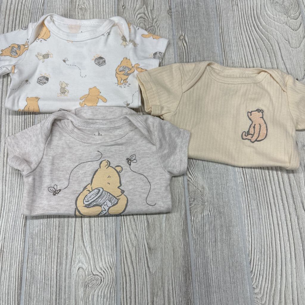 3 Pk Bodysuits Winnie The Pooh