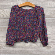 Shirt Flowers Key Hole Back 4t