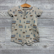 Shorty Romper Surf Van & Palm Trees 6M