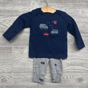 LS Shirt Busy Little Guy & Pants 6M