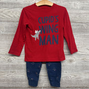 LS Shirt & Sweatpants Cupid's Wing Man 3t