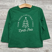 LS Shirt Farm Fresh Christmas Trees 2t